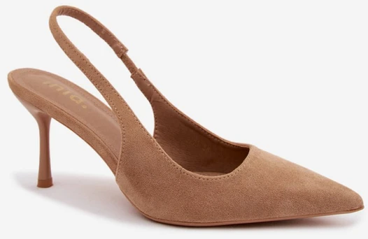 Zomšos imitacijos basutės su kulnu Step in style