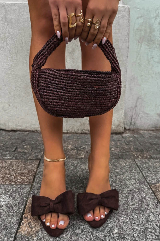 Zomšos imitacijos basutės su kulnu Step in style
