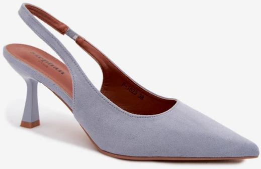 Zomšos imitacijos basutės su kulnu Step in style
