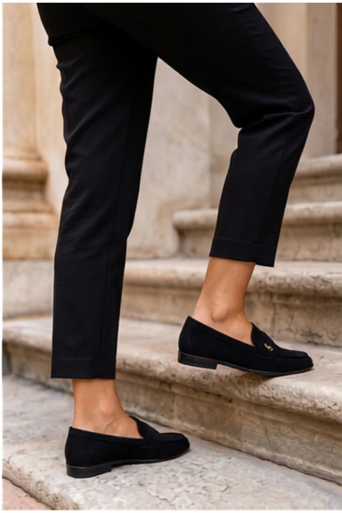 Zomšos imitacijos mokasinai Step in style