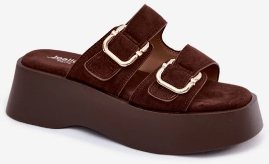 Zomšos imitacijos platforminės basutės Hazelia Step in style