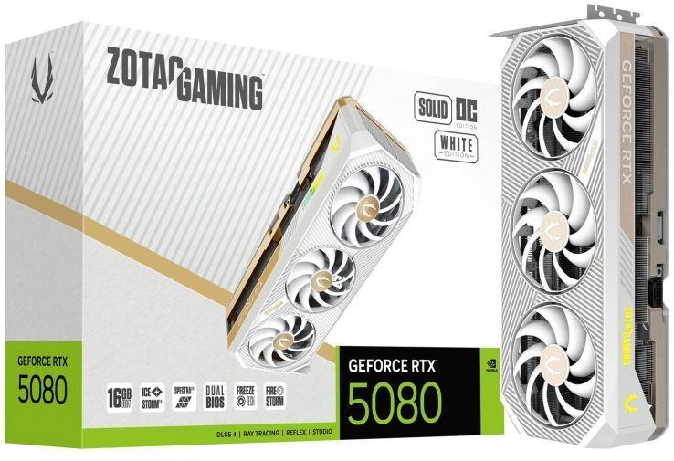Zotac GAMING GeForce RTX 5080 SOLID OC NVIDIA 16 GB GDDR7