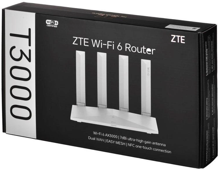 ZTE T3000 „Wi-Fi 6“ maršrutizatorius, IDU „Wi-Fi“ maršrutizatorius