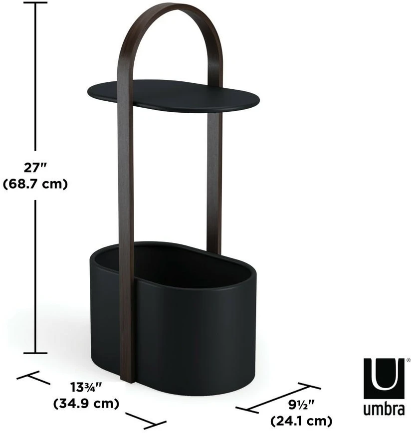 Umbra Žurnalinis staliukas BELLWOOD, juodas