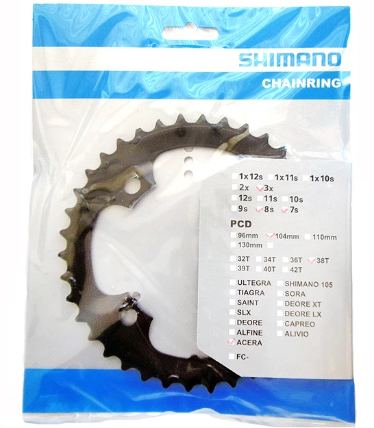 Shimano Priekinio bloko žvaigždė FC-M361 38T Acera