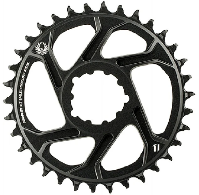Priekinis dantratis SRAM MTB Eagle X-Sync2 Direct Mount alu 11-speed 6mm offset 36T juodas