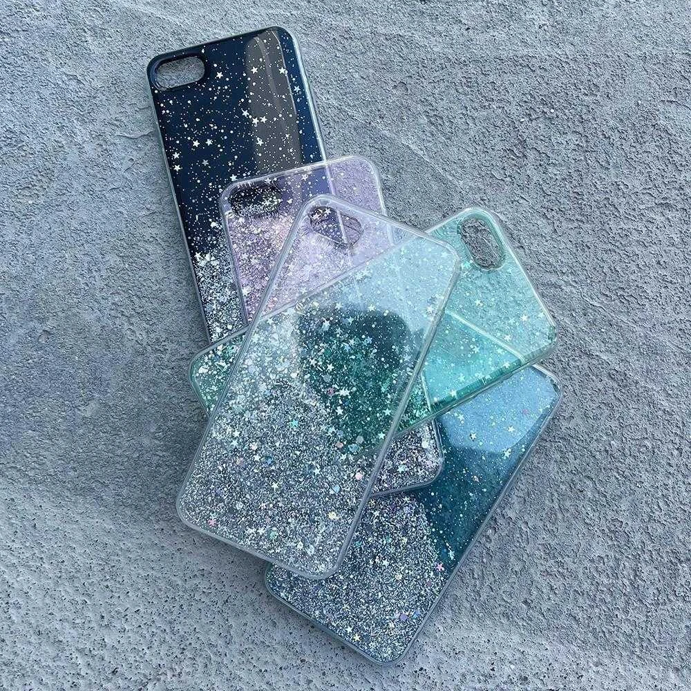 Hurtel Star Glitter Shining Apple iPhone 13 Pro dėklas telefonui juodos spalvos