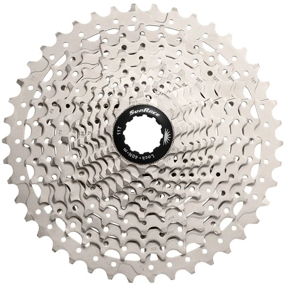 Galinis žvaigždžių blokas SunRace CSMS8 11-speed juodas-11-40T