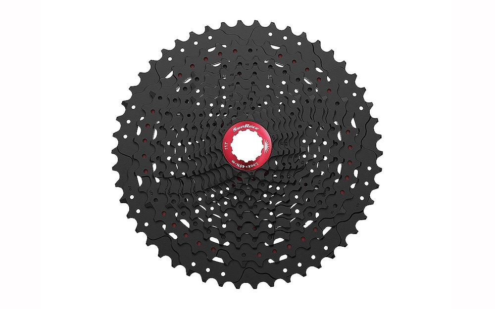 Galinis žvaigždžių blokas SunRace CSMZ90 12-speed 11-50T juodas