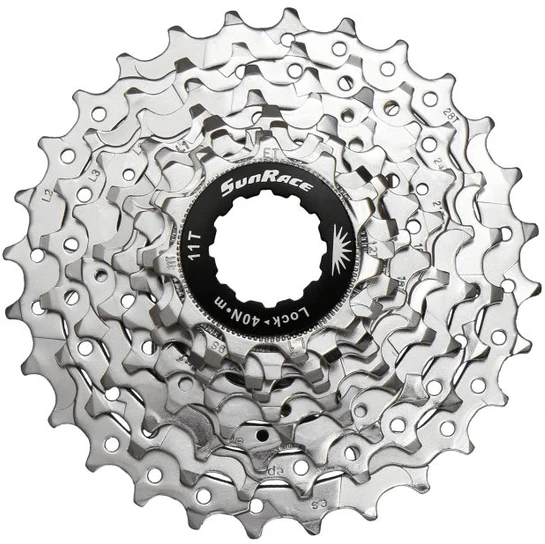 Galinis žvaigždžių blokas SunRace CSR91 9-speed nickel-11-25T
