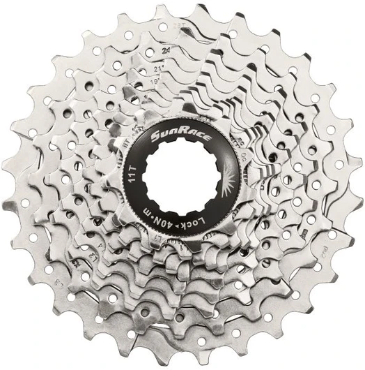 Galinis žvaigždžių blokas SunRace CSRS1 10-speed metallic-11-28T
