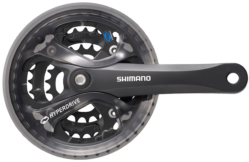 Priekinis žvaigždžių blokas Shimano ACERA FC-M361-48T 175MM 7/8-speed juodas-48X38X28T