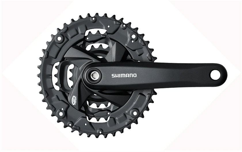Priekinis žvaigždžių blokas Shimano ALTUS FC-M371-48T 175MM 9-speed juodas-48X36X26T
