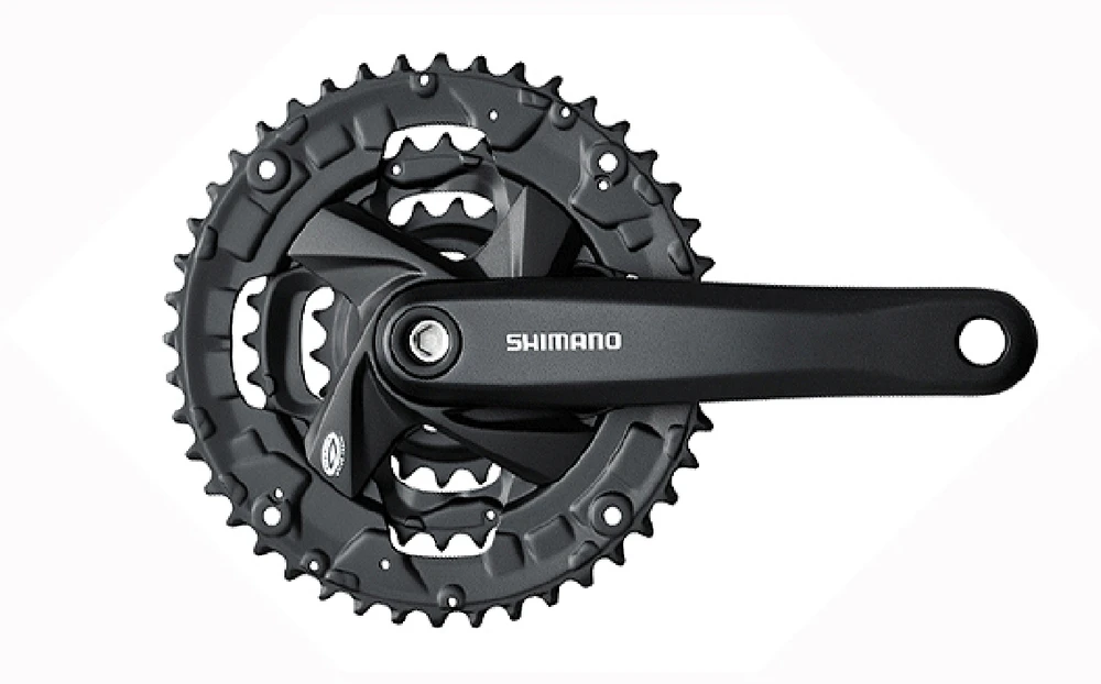 Priekinis žvaigždžių blokas Shimano ALTUS FC-M371-44T 175MM 9-speed juodas-44X32X22T