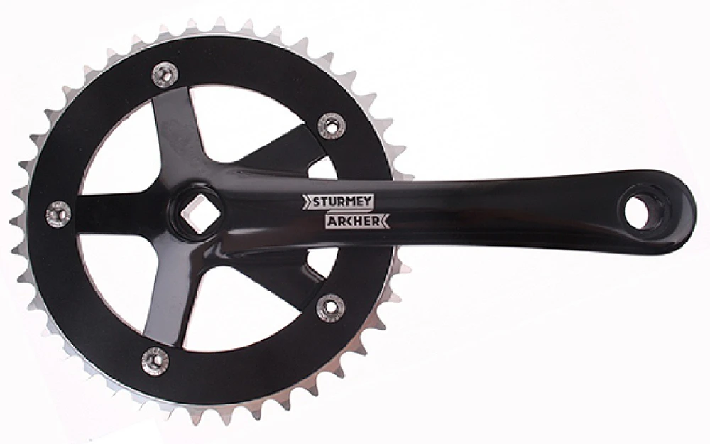 Priekinis žvaigždžių blokas Sturmey-Archer 170mm 1-speed juodas-42T