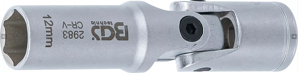 ŽVAKIŲ KAITINIMO JUNGTIES GALVUTĖ, ŠEŠIAKAMPĖ | 10 MM (3/8") KVADRATINĖ JUNGTIS | 12 MM (2983)