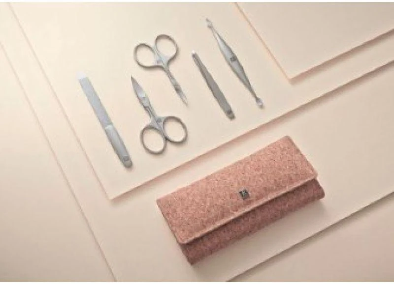 Zwilling komplektas do manicure - korkowe etui, 5 dalys