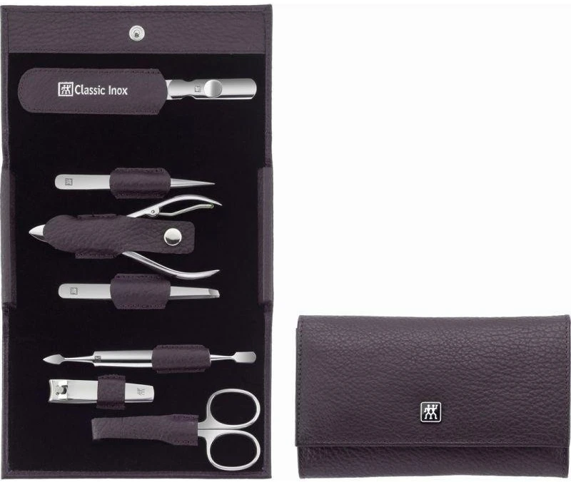 ZWILLING Classic Inox kelionių rinkinys 97646-008-0 – violetinis dėklas, 7 dalys