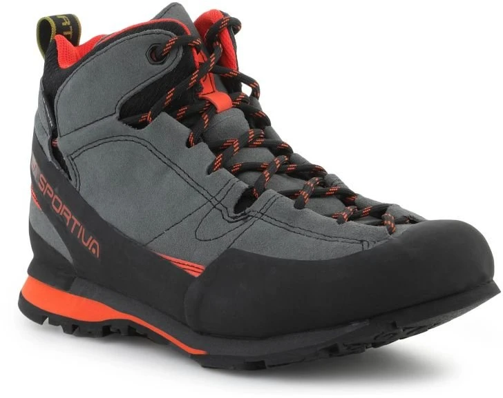 Žygio batai La Sportiva Boulder X Mid GTX, tamsiai pilki