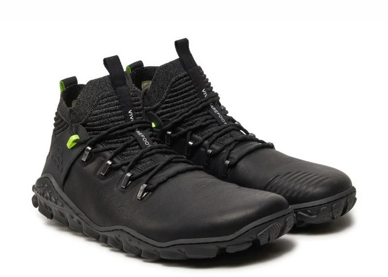 Gronell Žygio batai Vivobarefoot Magna Forest ESC, juodi ir salotiniai