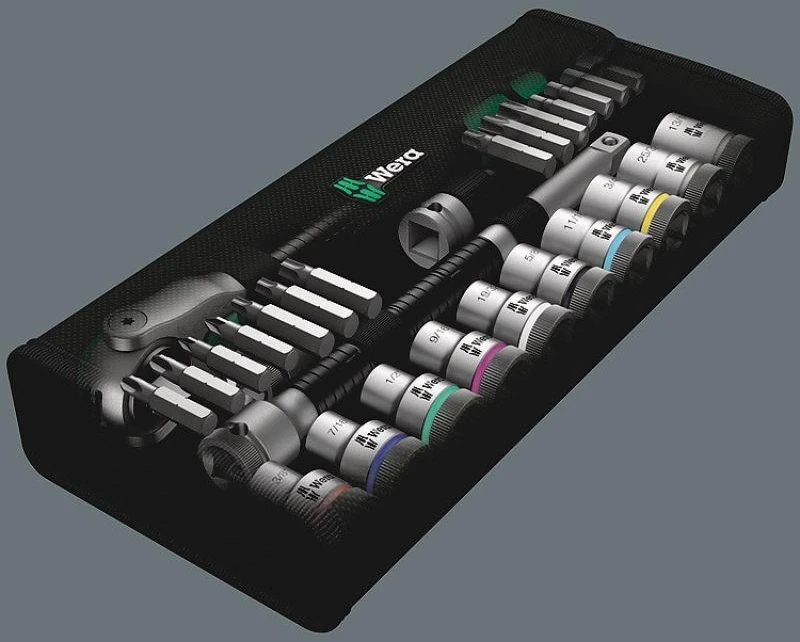 Wera Zyklop Speed 1/2'' terkšlių rinkinys + galvutės, 28 dalys