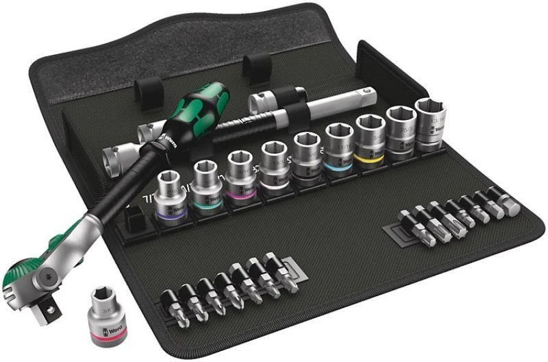 Wera Zyklop Speed 1/2'' terkšlių rinkinys + galvutės, 28 dalys