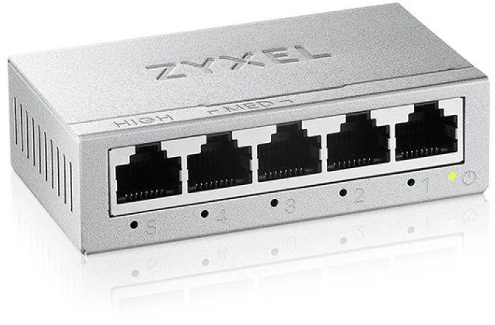 Ausinės Zyxel GS-105B v5 5 prievadų nevaldomas gigabitinis komutatorius