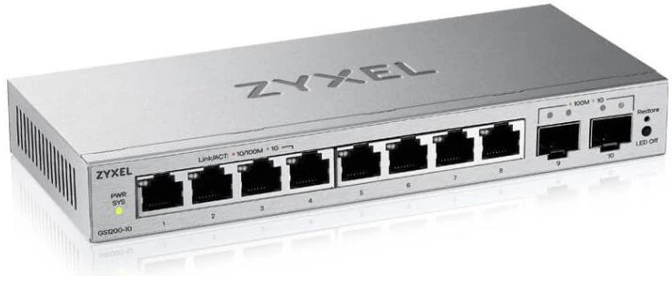 Šakotuvas Zyxel GS1200-10V3-EU0101F