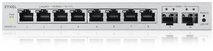 Šakotuvas Zyxel GS1200-10V3-EU0101F