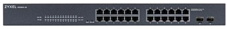 Šakotuvas Zyxel GS1900-24 26 prievadų valdomas gigabitinis komutatorius