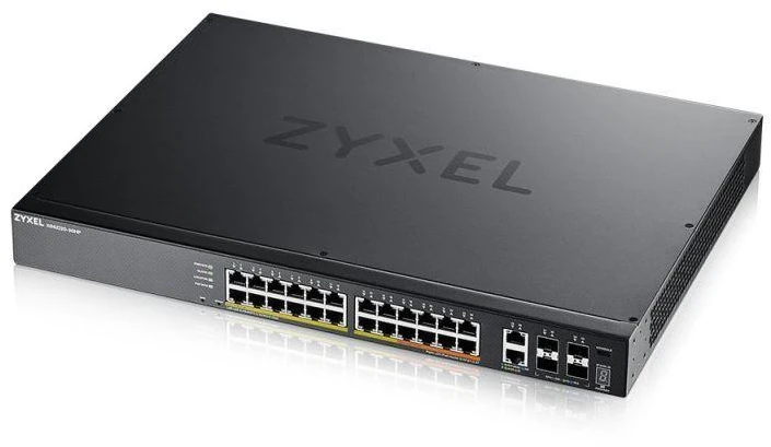 Šakotuvas Zyxel XGS2220-30HP 30 prievadų „PoE“ jungiklis (PoE+: 16; PoE++: 10), 400 W, valdomas, „Gigabit/10G“