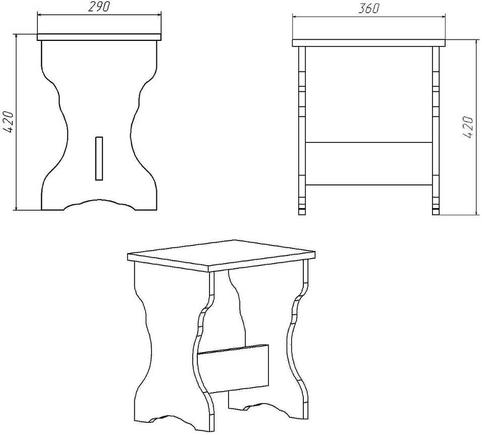 Taburetė KOMPANIT "T-2"