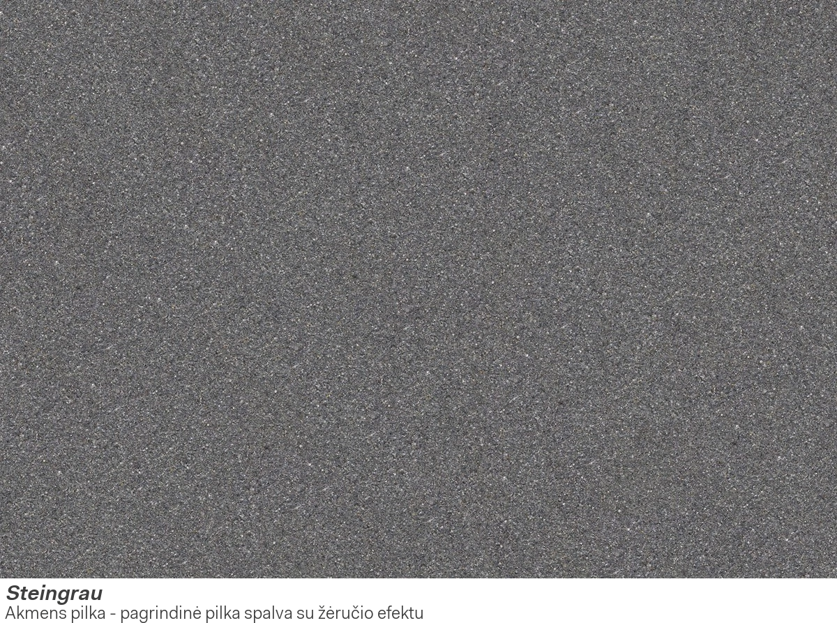 Granitinė plautuvė Franke Ronda, ROG 610-41, užkemšamas ventilis, Steingrau