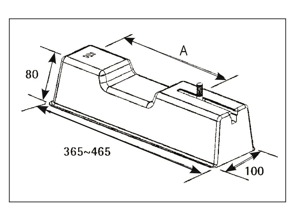 Atrama kondicionieriaus išoriniam blokui Tecnosystemi, Pitagora 465 240 kg 300-410 mm (1 vnt)