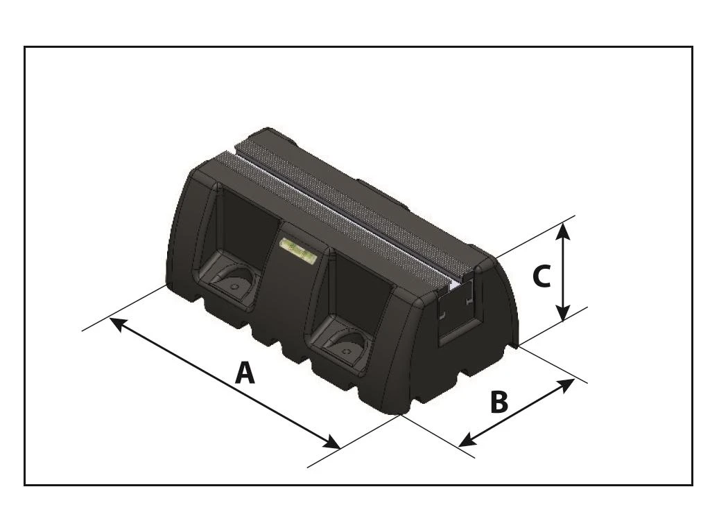 Atrama kondicionieriaus išoriniam blokui Tecnosystemi, SBR Extreme 20 300 kg 450 mm (1 vnt)