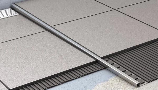 Profiliuotis ACO ShowerStep, metalo matinė, 990/12.5/30 mm, kairinis aprašymas - Prekės nuotrauka