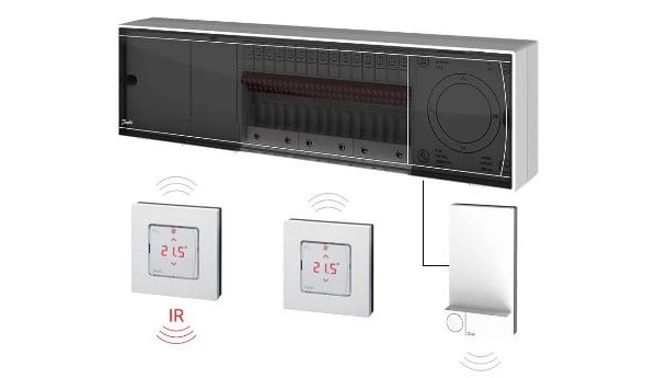 Šildymo valdymo sistema Danfoss Icon, termostatas 230V, programuojamas, potinkinis aprašymas - Prekės nuotrauka