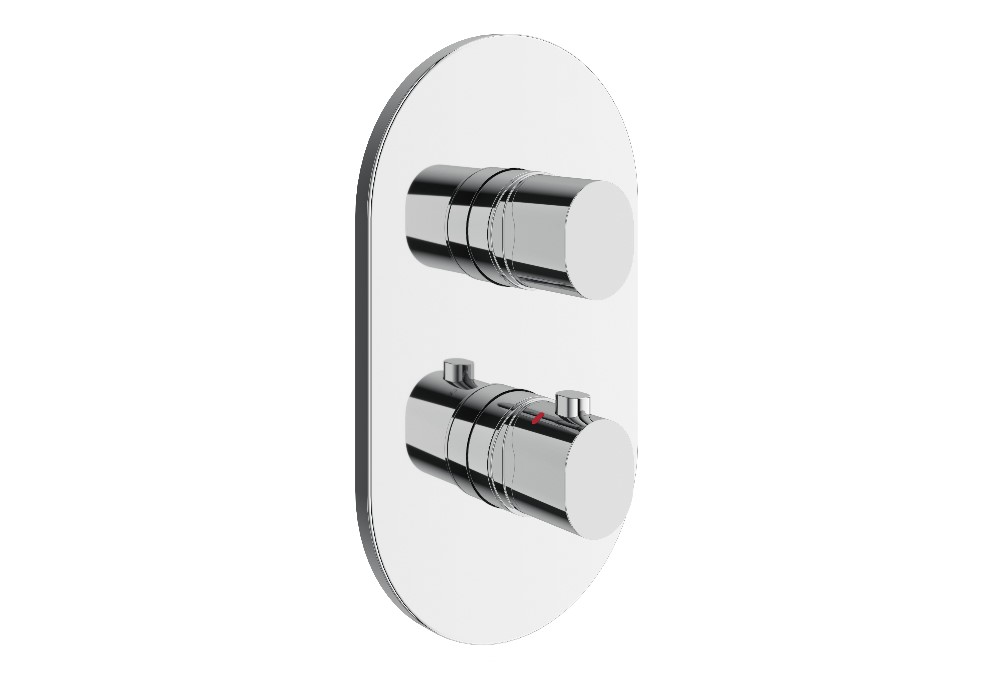 Termostatinis potinkinis 3 krypčių maišytuvas Ravak Chrome II, CR II 067.00CR.O3.RB071, chromas aprašymas - Prekės nuotrauka