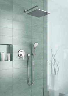 Stacionarios dušo galvos laikiklis Ideal Standard IdealRain, iš sienos 300 mm, chromuota
