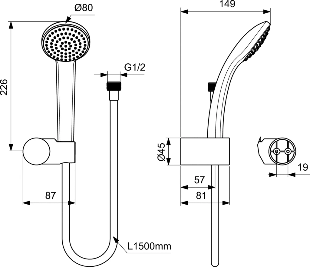 Ideal Standard IDEALRAIN dus.komp.su lai IDEAL#B9506AA