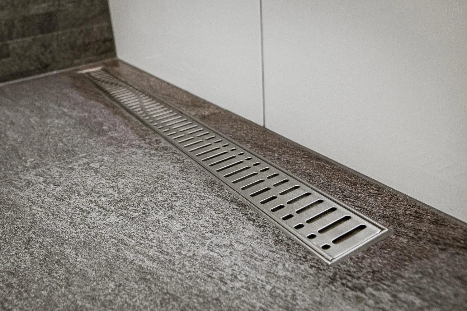 Grotelės dušo latakui ACO ShowerDrain C, Wave, 885 mm