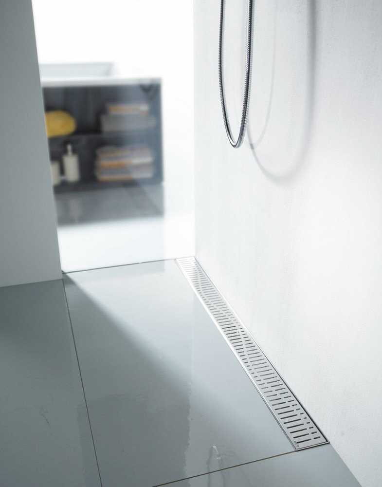 Grotelės dušo latakui ACO ShowerDrain C, Wave, 785 mm