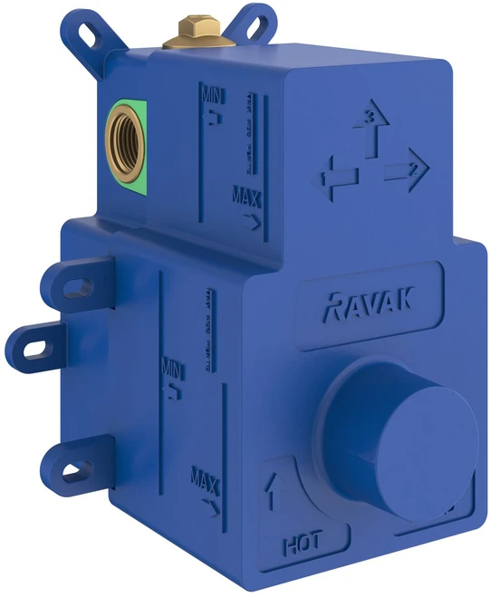 Įmontuojamo termostatinio maišytuvo Ravak potinkinė dalis R-Box Thermo, RB 07C.50