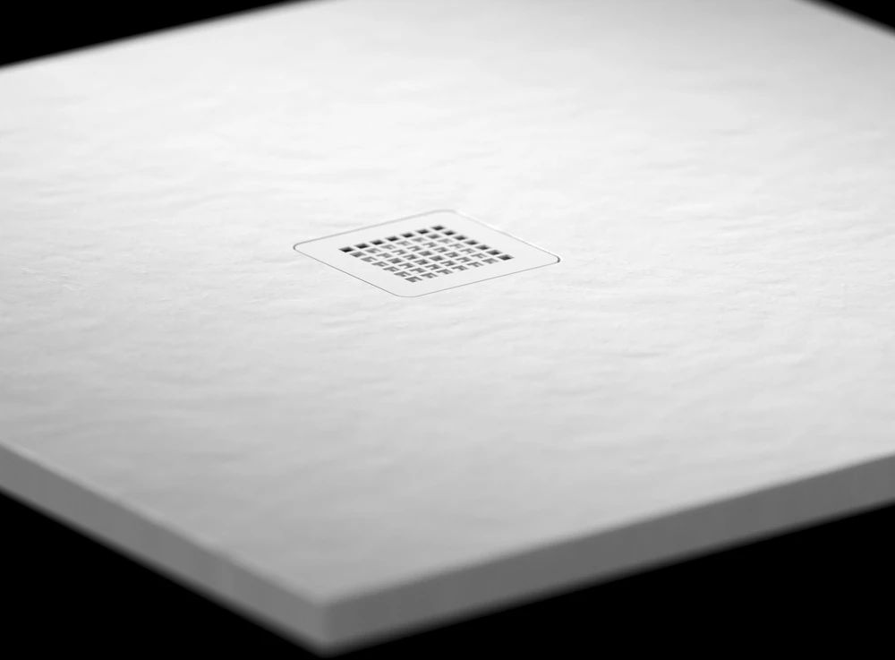 Lietas dušo padėklas Ravak Slate Pro, 100x80 baltas matinis