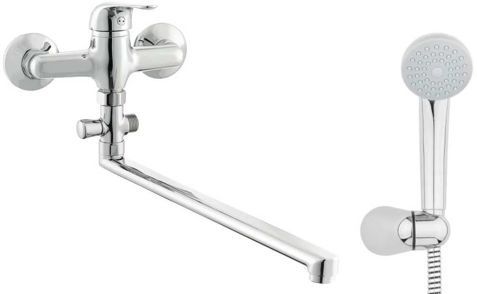 Vonios maišytuvas S-Line Pro, SL272, ilgu čiaupu su dušo komplektu