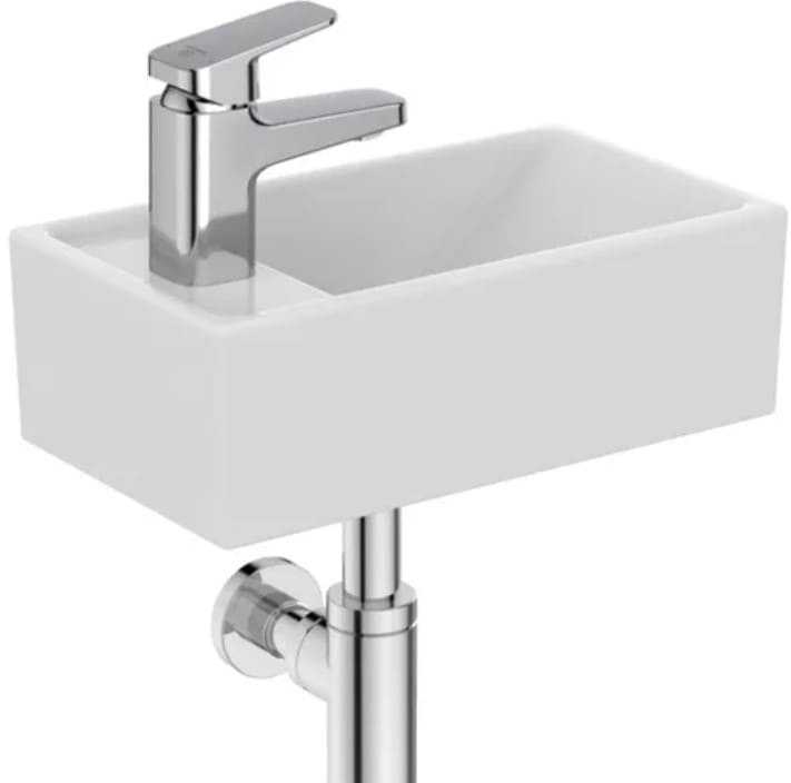Ideal Standard TEMPO Rankų plovimo praustuvas 37 cm, čiaupo anga kairėje pusėje