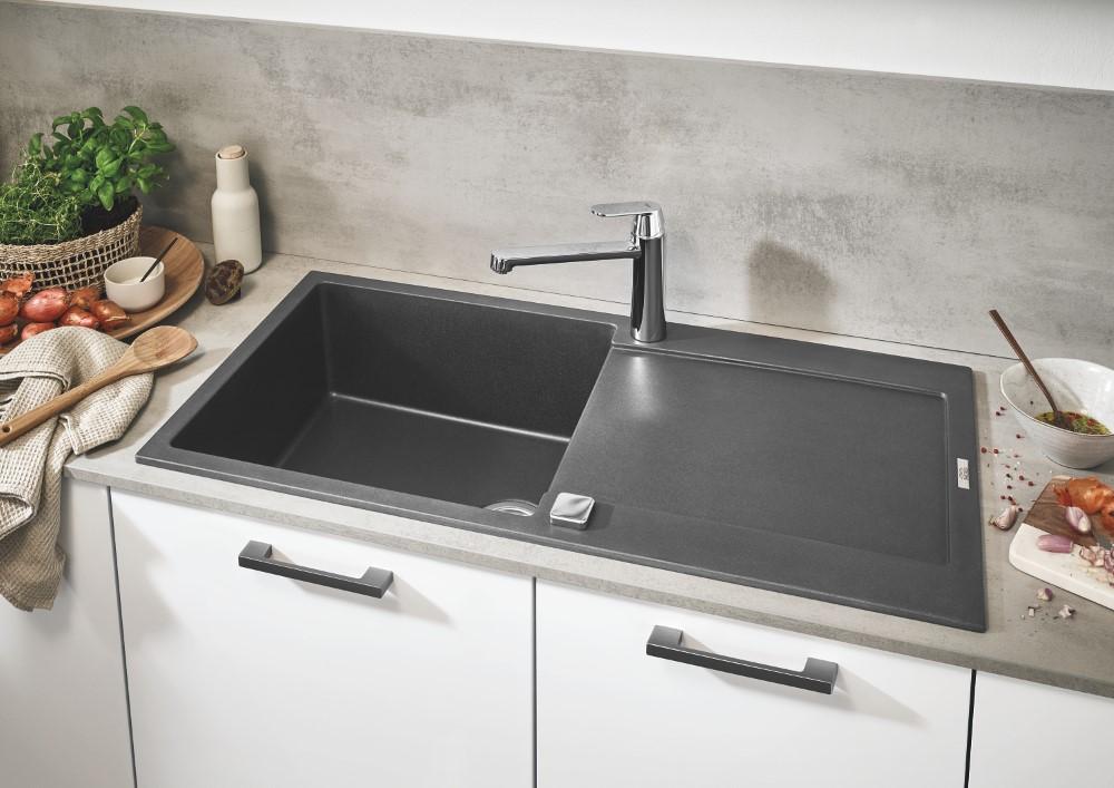Plautuvės maišytuvas GROHE Eurosmart Cosmopolitan, Chromas, paaukštintas
