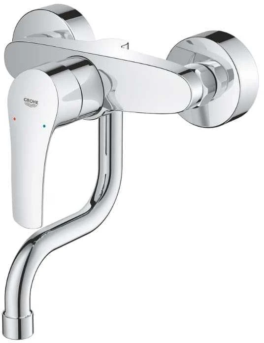 Plautuvės maišytuvas GROHE EUROSMART, sieninis, chromo sp.
