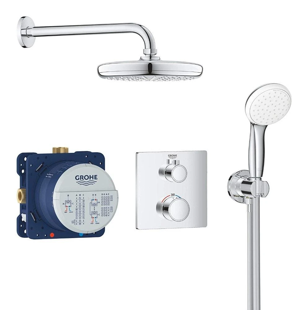 Potinkinis dušo komplektas Grohe, Grohtherm Perfect Tempesta 210