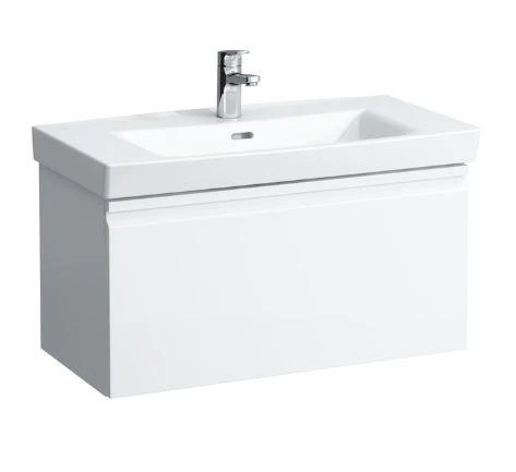 Laufen Pro Nordics baldinis praustuvas, 80 x 42, baltas, su skyle maišytuvui